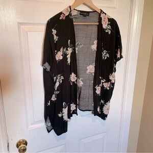 ⚡️3 for 25⚡️ INC International Concepts Black Floral Kimono O/S